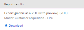 Results accessible via reports bar